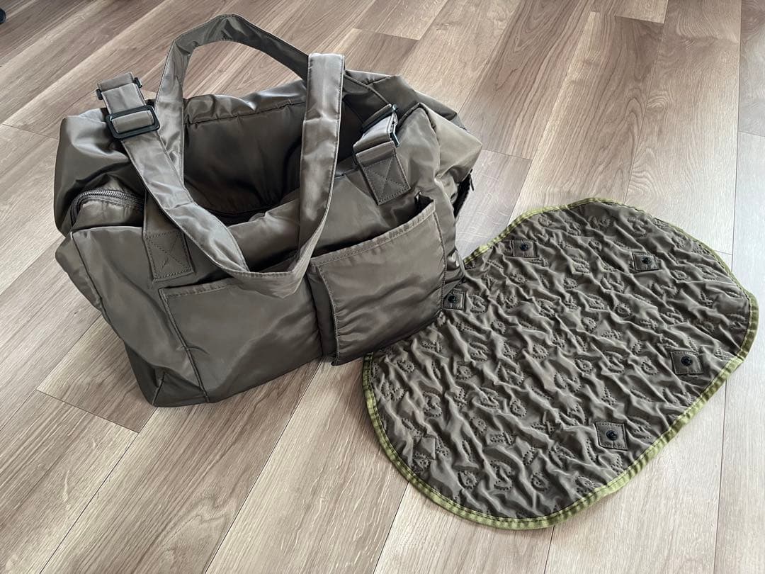 mamita マミータ　マザーズバッグ mamita マザーズバッグ - アッシュグリーン & ギンガムチェック