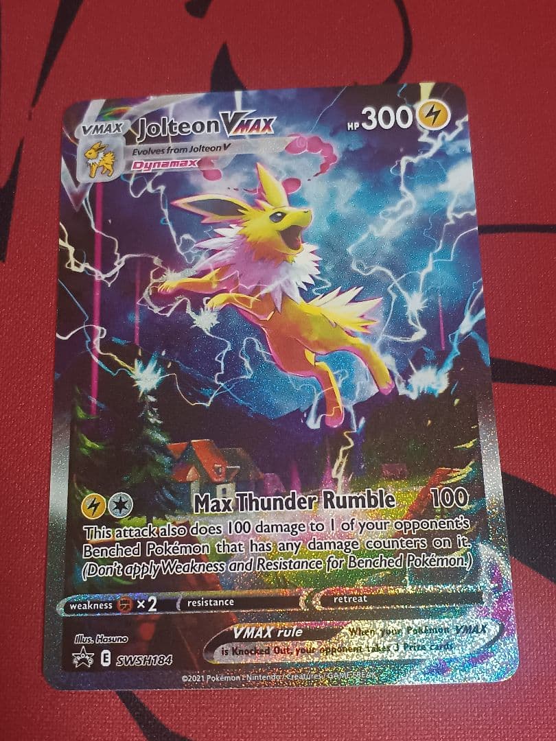 サンダースVMAX　sa仕様　夏ポケカ　英語版 海外　通常サイズ　SWSH184 サンダースVMAX sa仕様 夏ポケカ 英語版 海外 通常サイズ SWSH184
