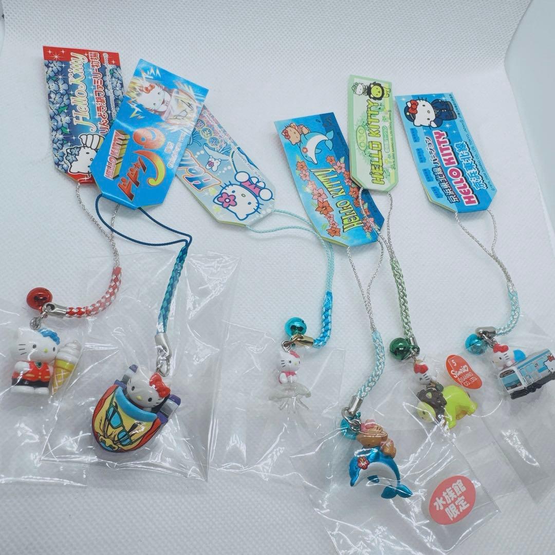 ハローキティ ご当地キティ　レアストラップ6本セット ご当地キティ 根付ストラップ 奥の細道限定 松島ver 2006 ハローキティ