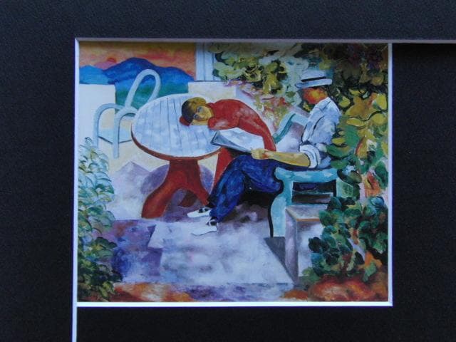 モイズ・キスリング、【キスリングとルネ】、希少な画集画、新品高級額 額装付