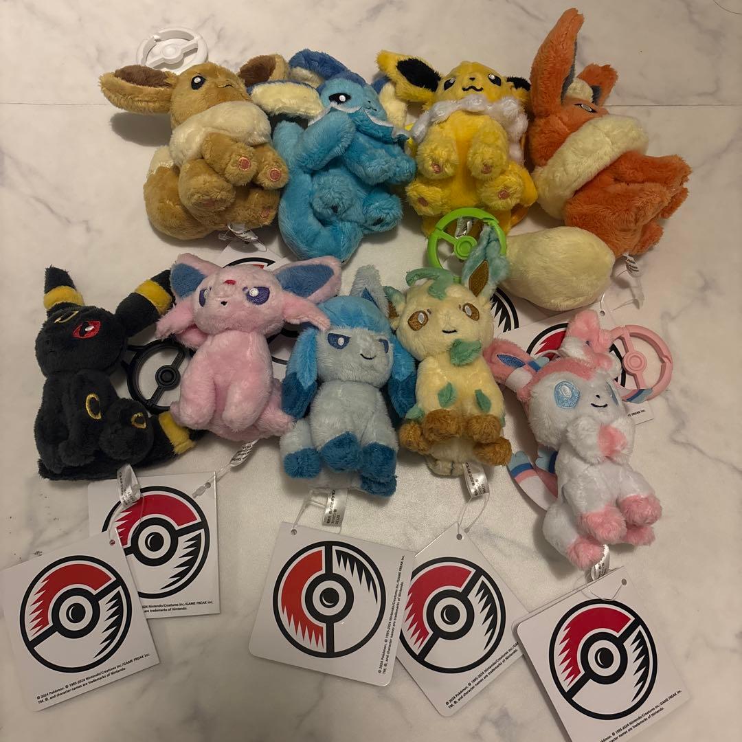 ポケモン　カラビナ付きマスコット　ブイズ　まとめ　セット