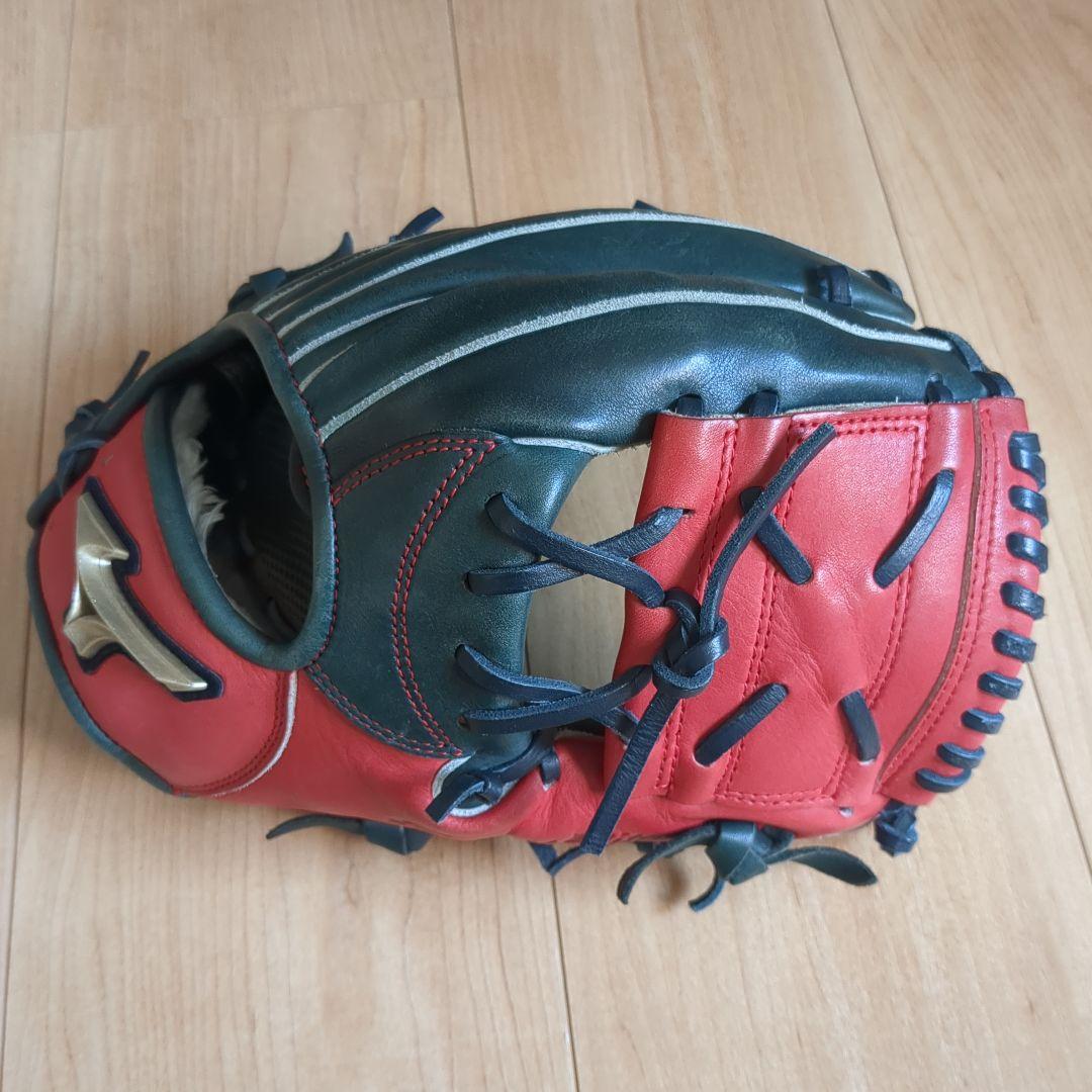 Mizuno ソフトボール用グローブ 赤/緑 - メルカリ