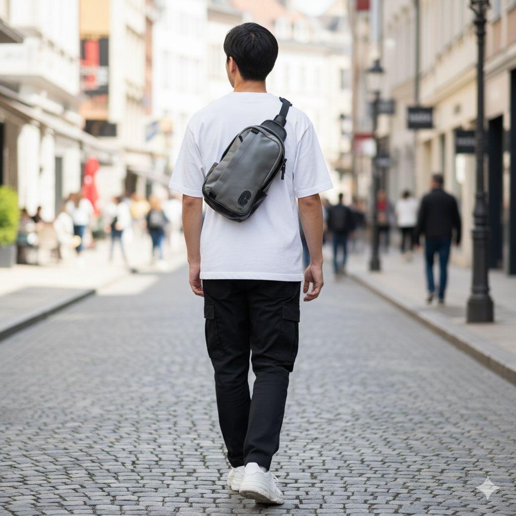 極美品 コーチ エッジパック ボディバッグ ビジネスバッグ レザー ロゴ