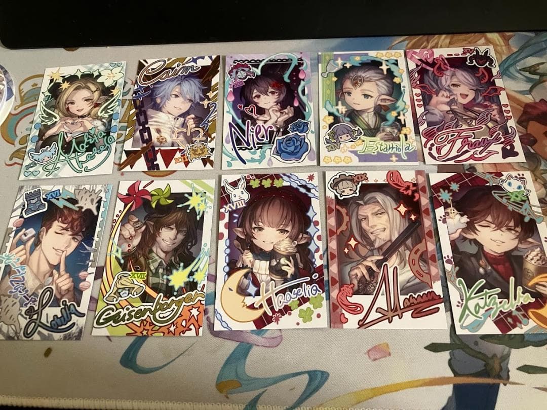 グラブルフェス　十賢者全種セット　チェキ風カード