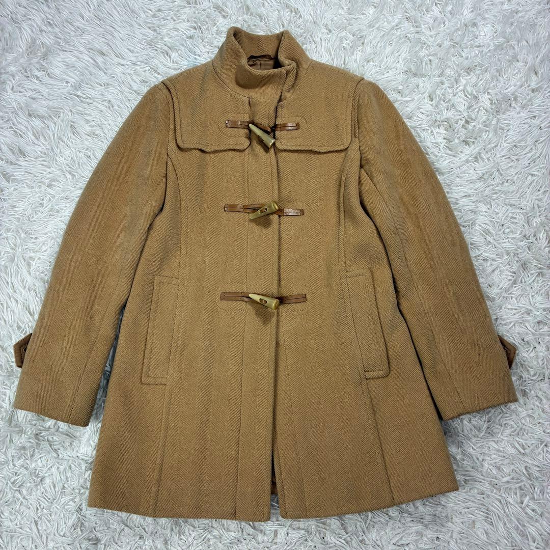 美品✨Burberry ダッフルコート ヘリンボーン ウール ノバチェック L