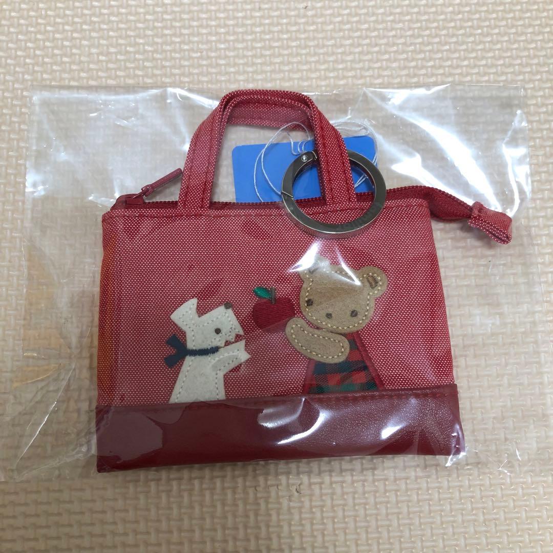 新品未使用未開封　ファミリア　ミニデニムバッグ　赤　完売品