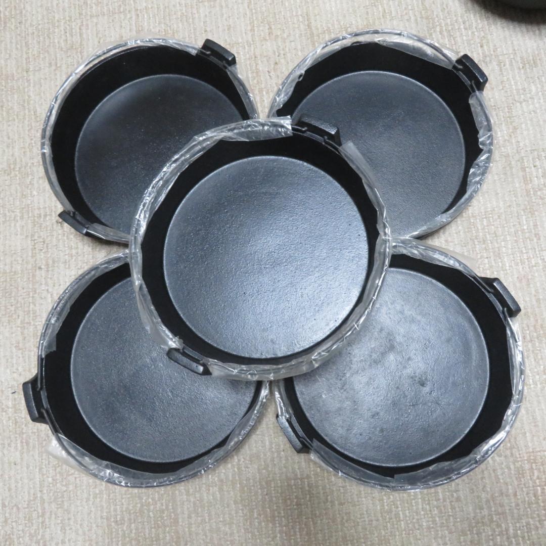 未使用　保管品　すき焼き鍋　28㎝　鉄なべ　鉄鍋　４㎏位　まとめて　５個