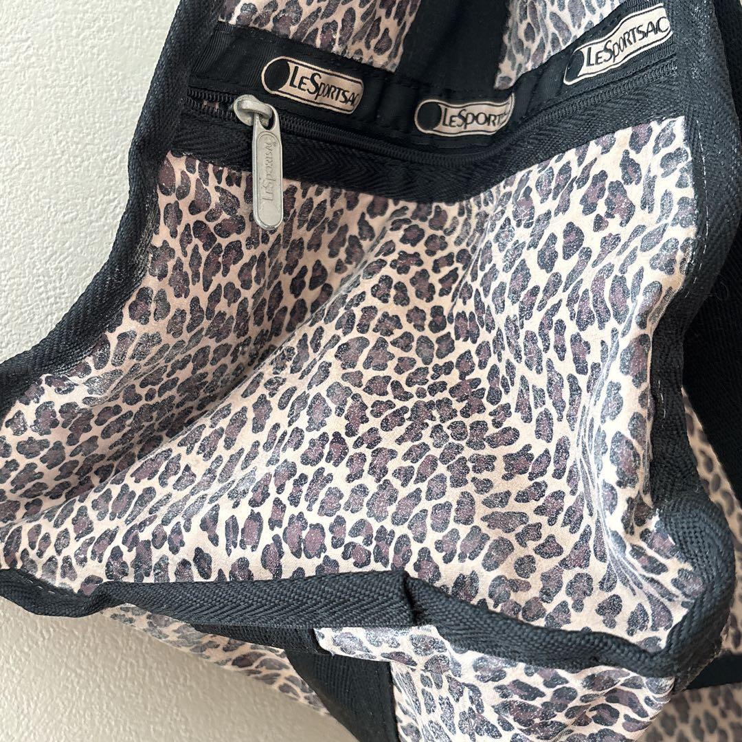 LESPORTSAC ボストンバッグ 大容量旅行 ヒョウ柄 レスポートサック豹柄