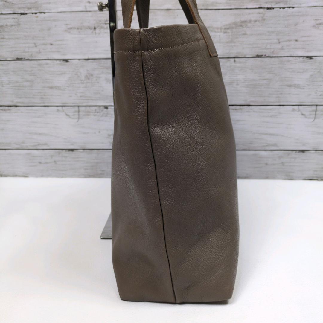 イルビゾンテ IL BISONTE トートバッグ シボ グレージュ 肩掛け - メルカリ