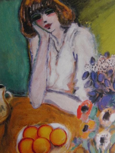 カシニョール（Cassigneul）、みかん、希少な画集より、新品高級額・額装付