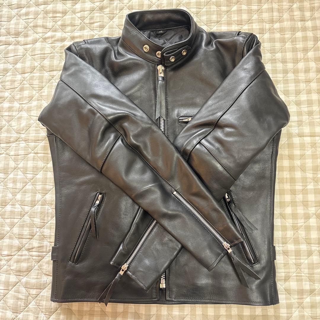 freedom ライダースジャケット シングル 38 カウレザー - メルカリ