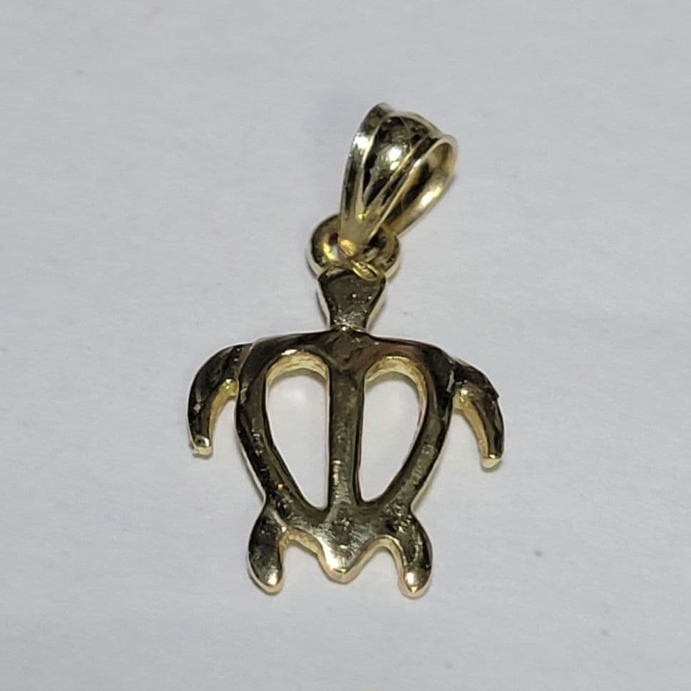 ハワイアンジュエリー ウミガメ 14k ペンダントトップ