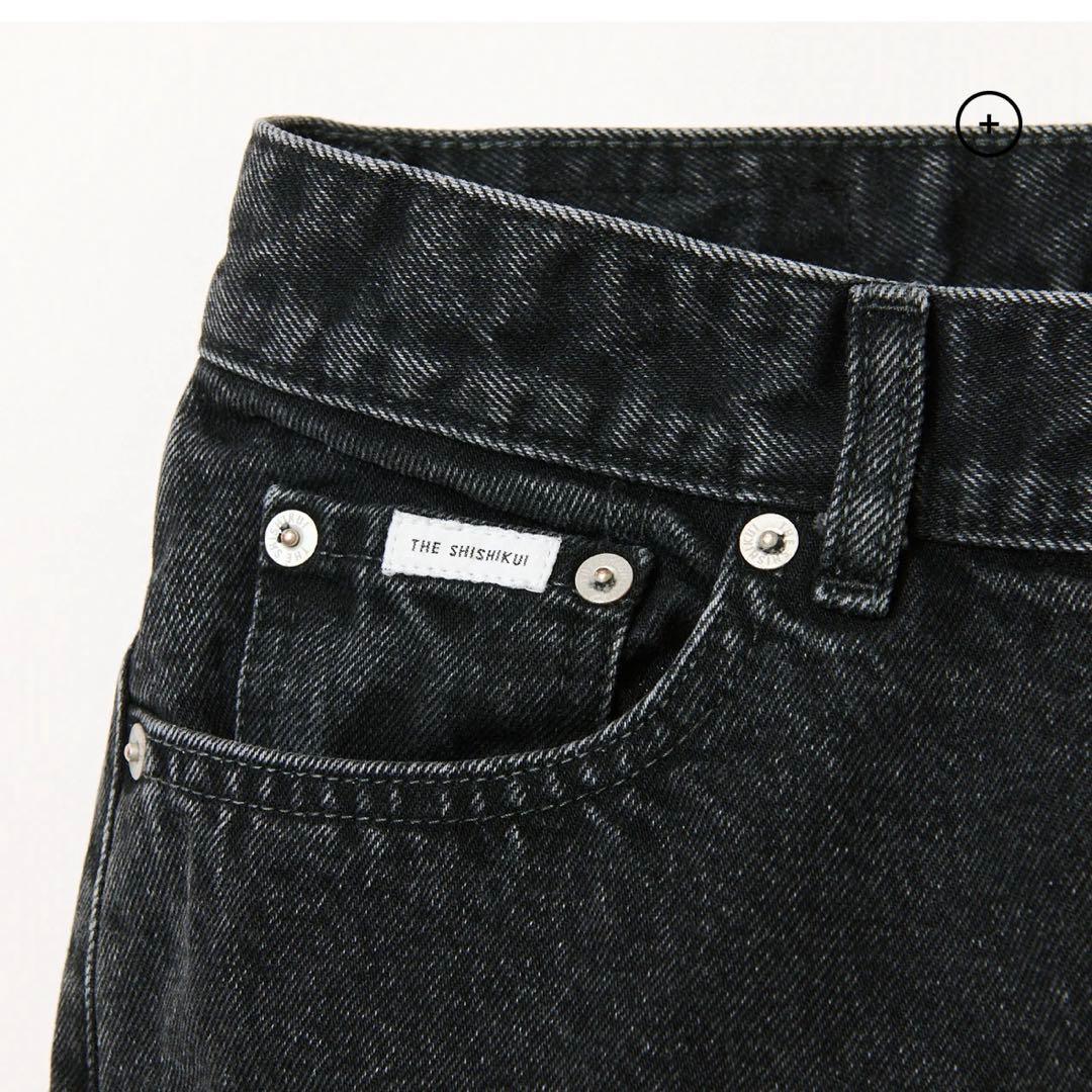 美品 THE SHISHIKUI EASY JEANS ブラック 34 - メルカリ