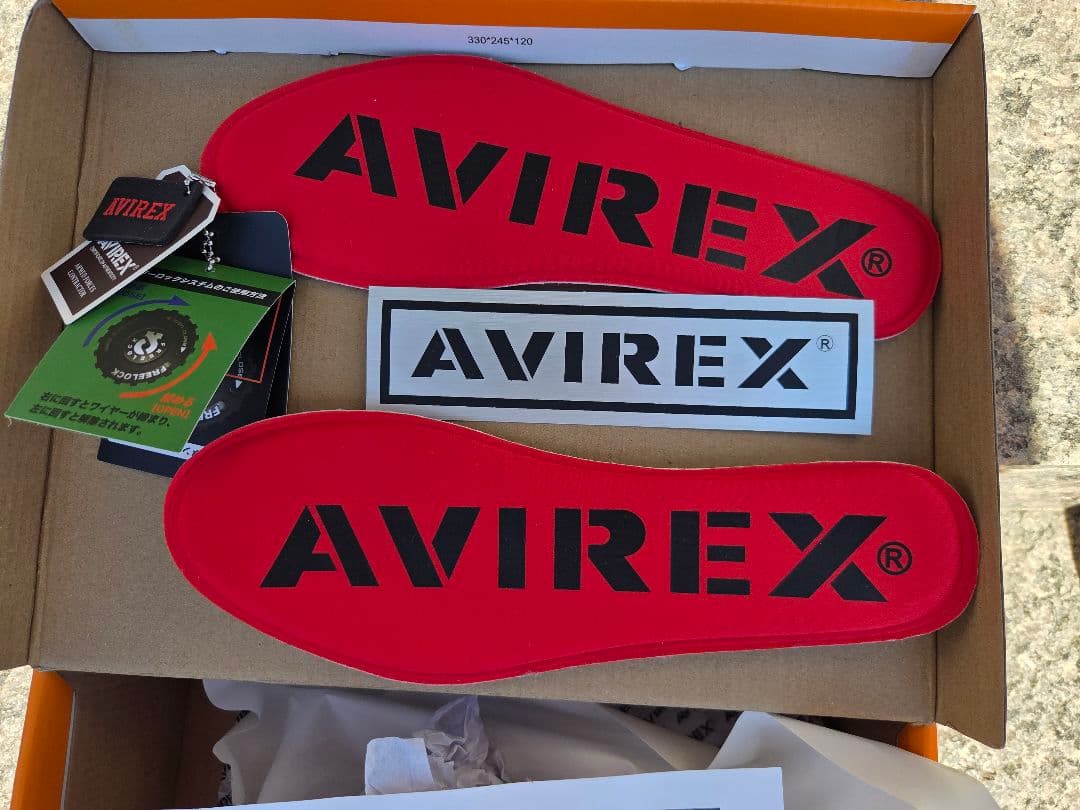 AVIREX MFG. ダイヤル式靴 ホワイト/レッド サイズ27