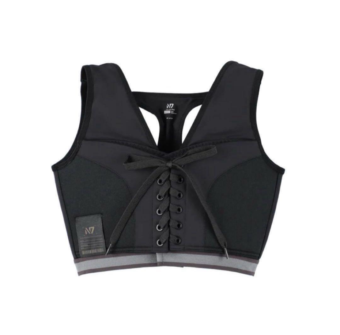 N7 ひなちゃんねる　レースアップ　スポブラ ブラック リニューアル 箱なし N7 ( sports bra ) – N7 online store