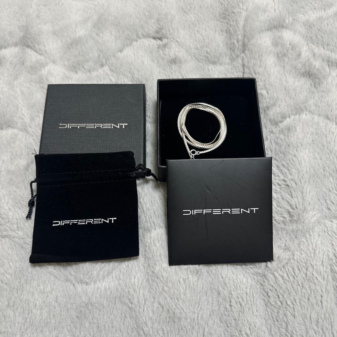 DIFFERENT シルバー ネックレス53センチ DIFFERENT シルバーチェーンネックレス53センチ ジョージメンズコーチ