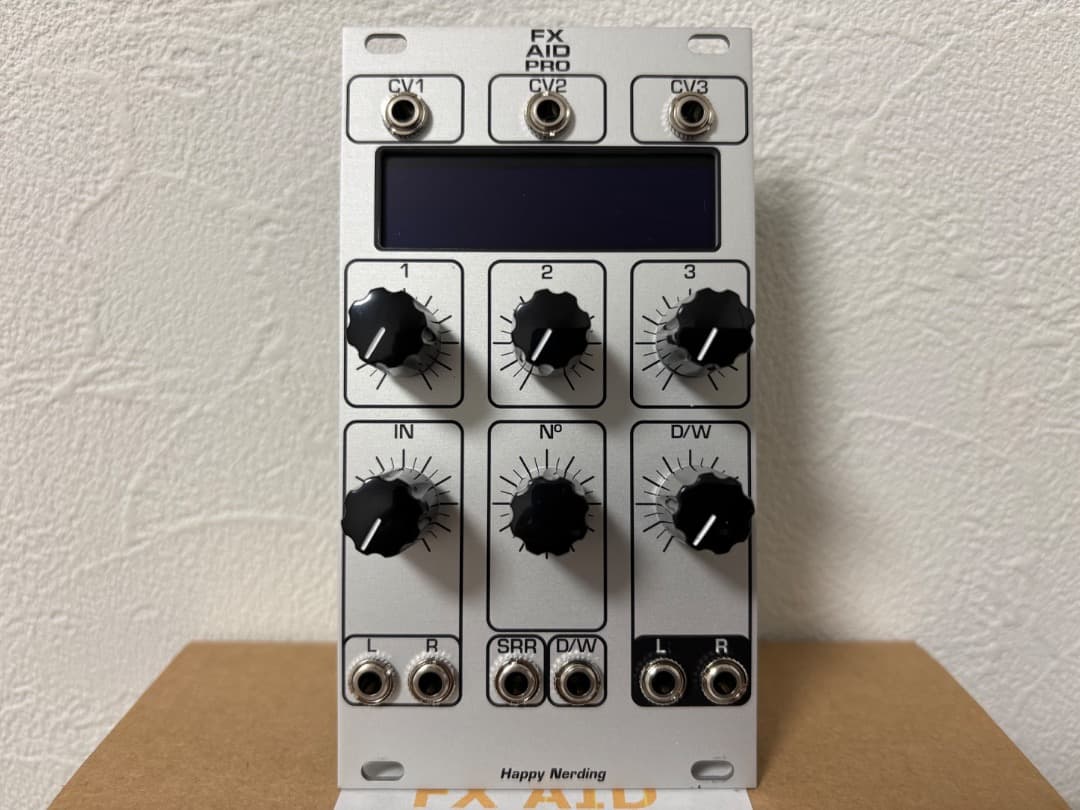 Happy Nerding FX AID Pro ユーロラック モジュラーシンセ Happy Nerding FX Aid Pro Eurorack Stereo Multi-FX Module (Silver