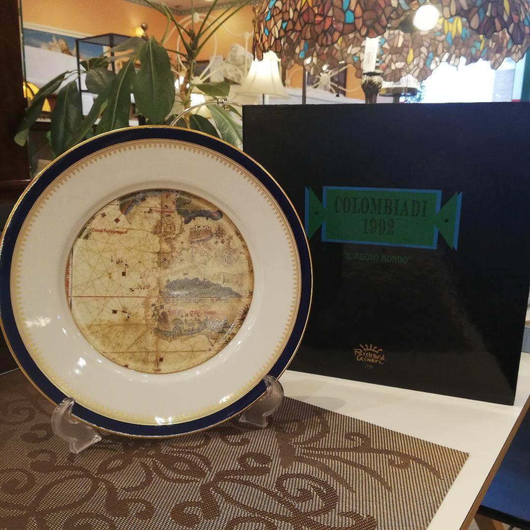 ◇Richard Ginori　colombiadi1992 コロンブス地図　皿