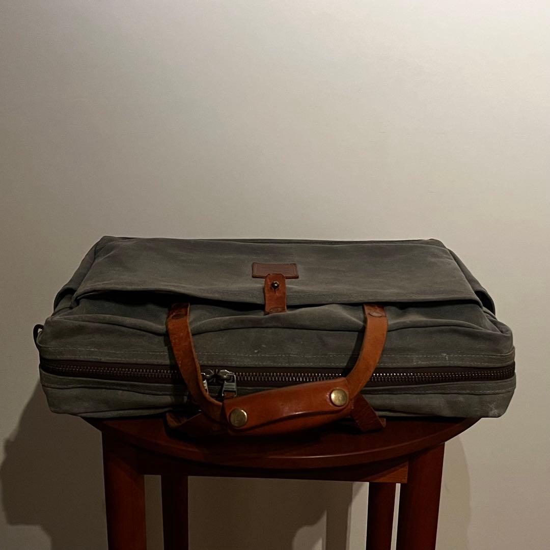 BRADLEY MOUNTAIN Waxed Canvas Briefcase