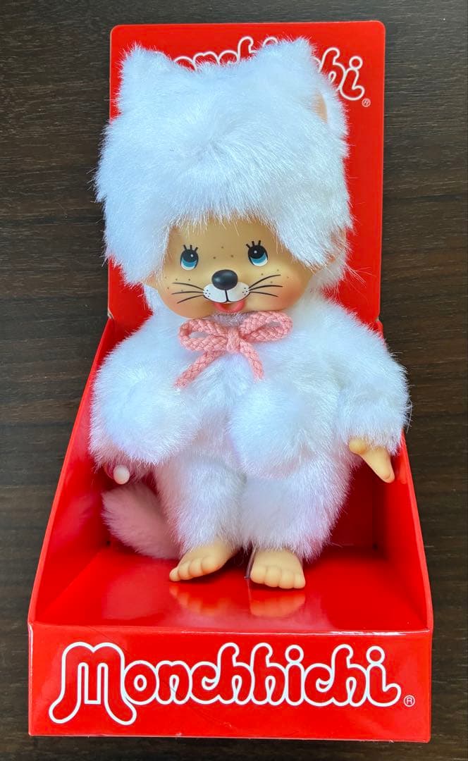 Animal Monchhichi White Cat モンチッチ　海外限定 海外限定 モンチッチ 白い猫 ホワイトキャット EU限定 White Cat