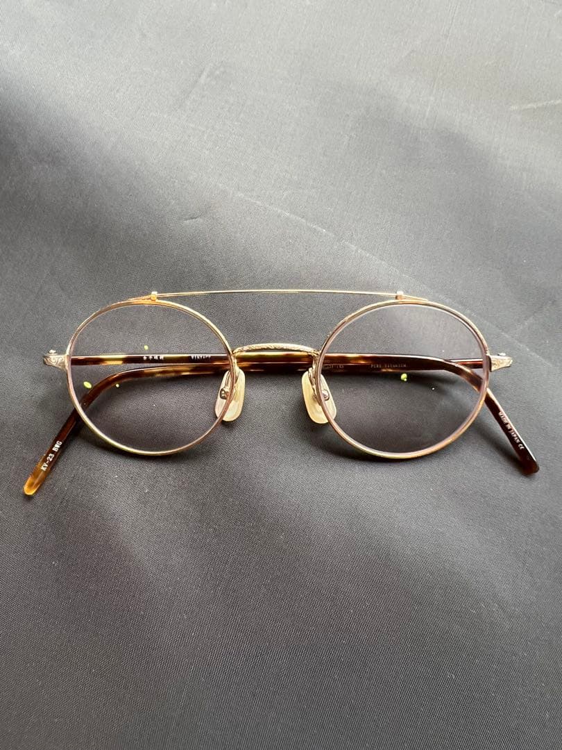 かっこいい 金子眼鏡LazyRed 市松模様フレームメガネ