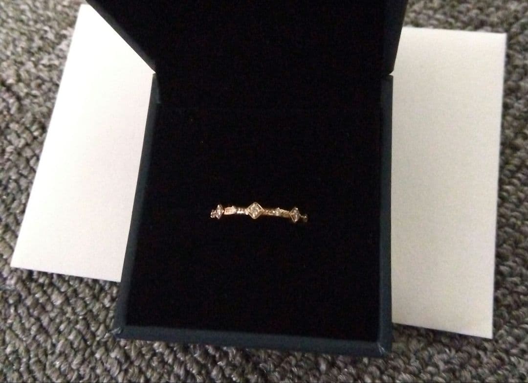 藤*は様 festariaフェスタリアK10ダイヤモンドピンキーリングEspoi