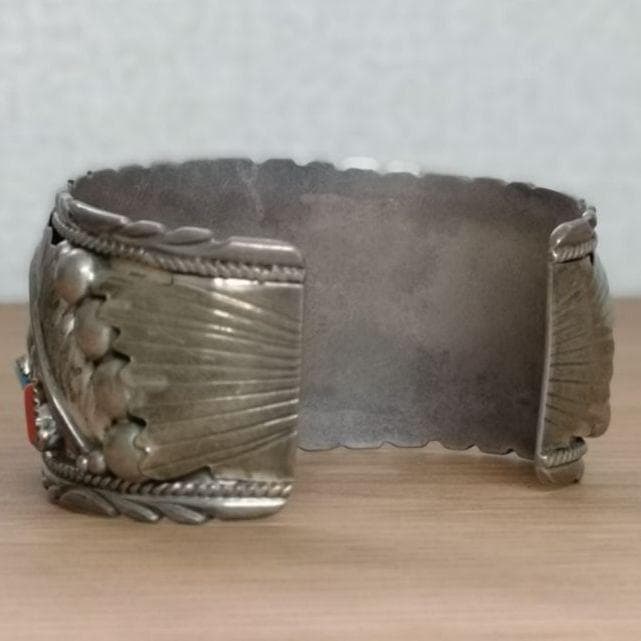 天然石 ナバホ族バングル インディアンジュエリー ベアクロー