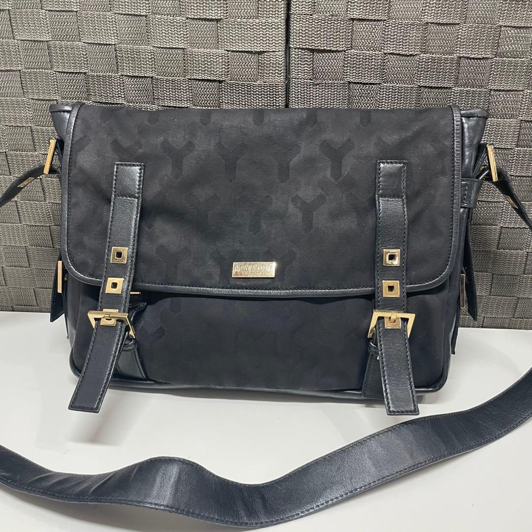 厳*✅様 Yves Saint Laurent メッセンジャーバッグ ブラック