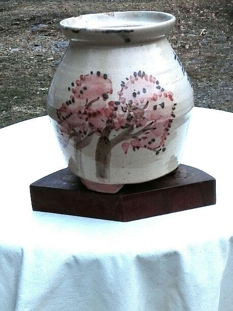 支那事変戦没将士慰霊祭記念壺(骨董陶磁器)