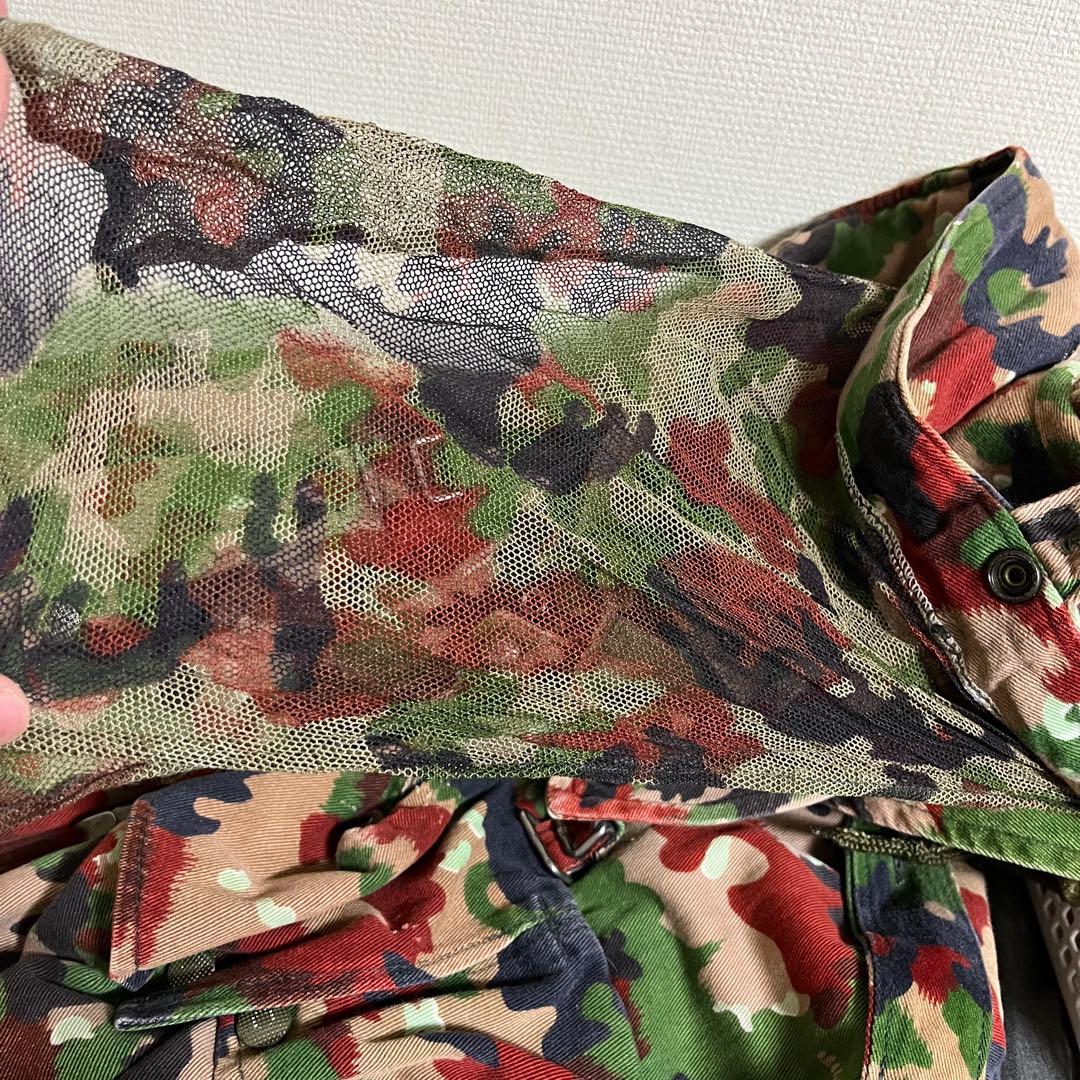 希少✨実物 70s スイス軍 M70 アルペンカモ フィールドジャケット M
