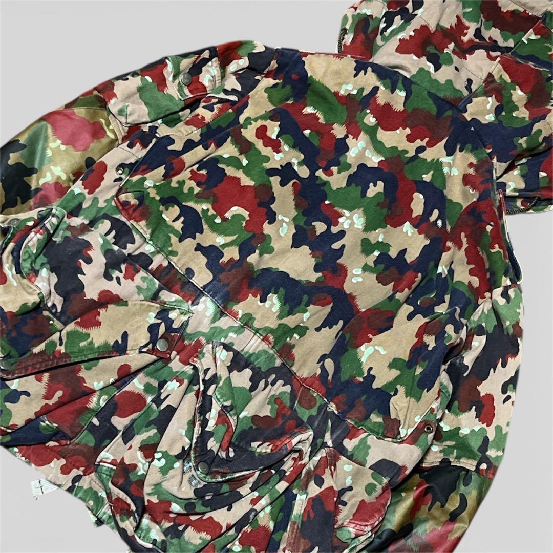 希少✨実物 70s スイス軍 M70 アルペンカモ フィールドジャケット M