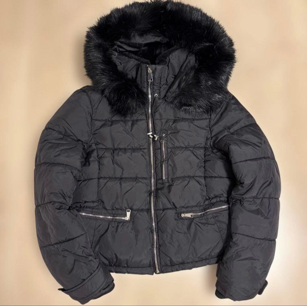 ZARA TRF Collection ブラック ダウンジャケット