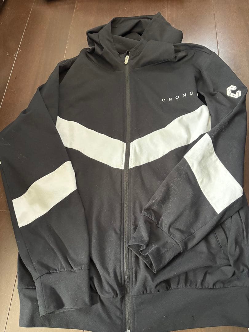 み*ゆ様 CRONOSフード付きパーカー M ブラック/ホワイト