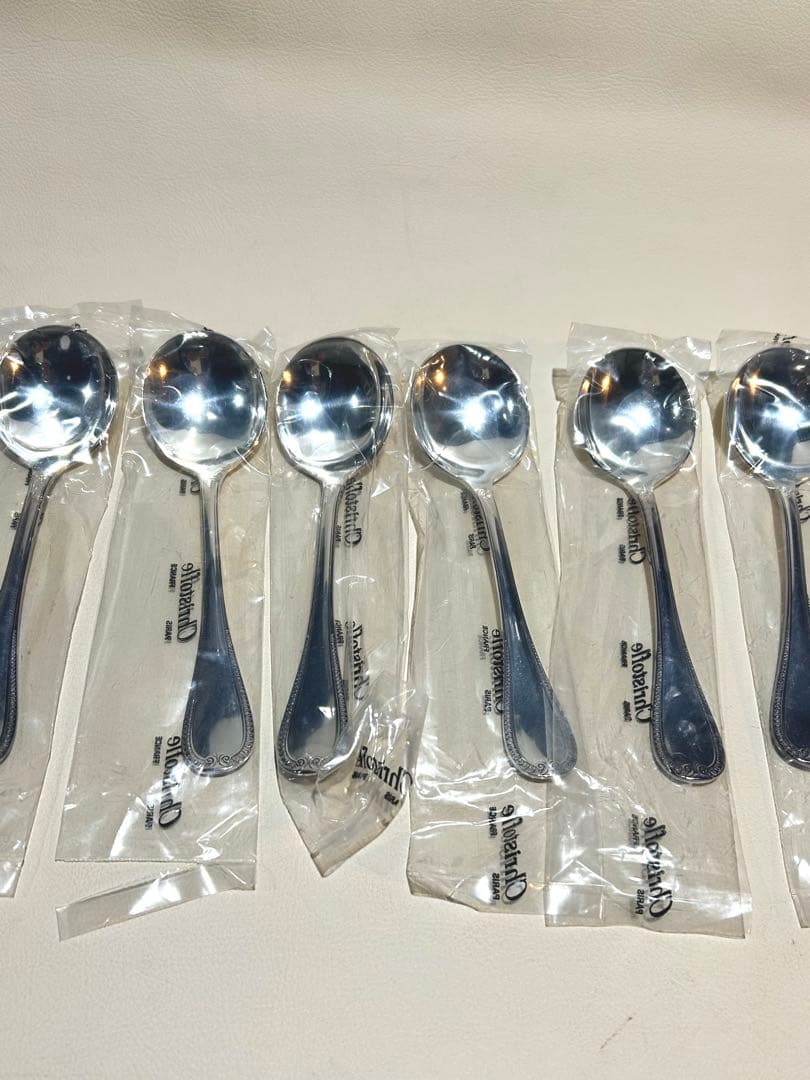 クリストフル　シルバーコンソメスプーン6本