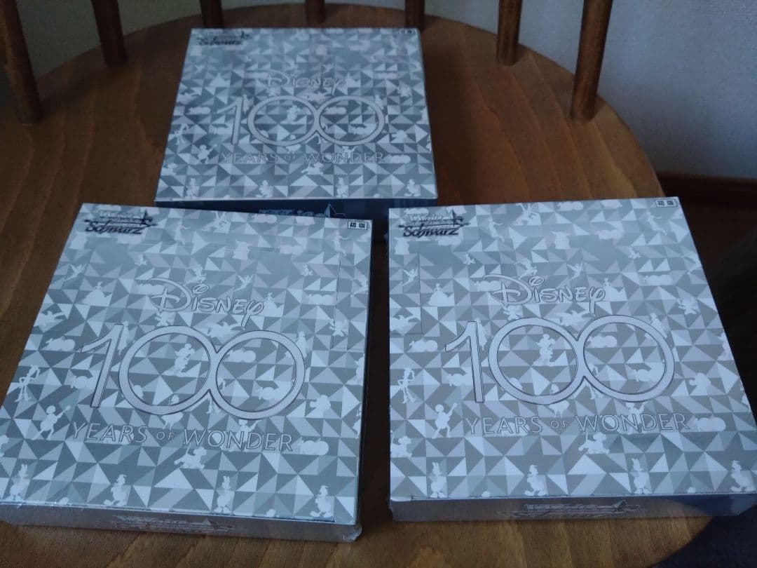 ヴァイスシュヴァルツ ディズニー100 未開封シュリンク付き 3BOX 初版