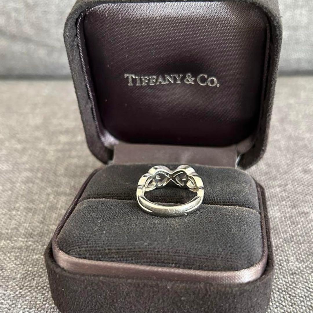 Tiffany ダブルラビングハートリング ダイヤモンド 9号 - メルカリ