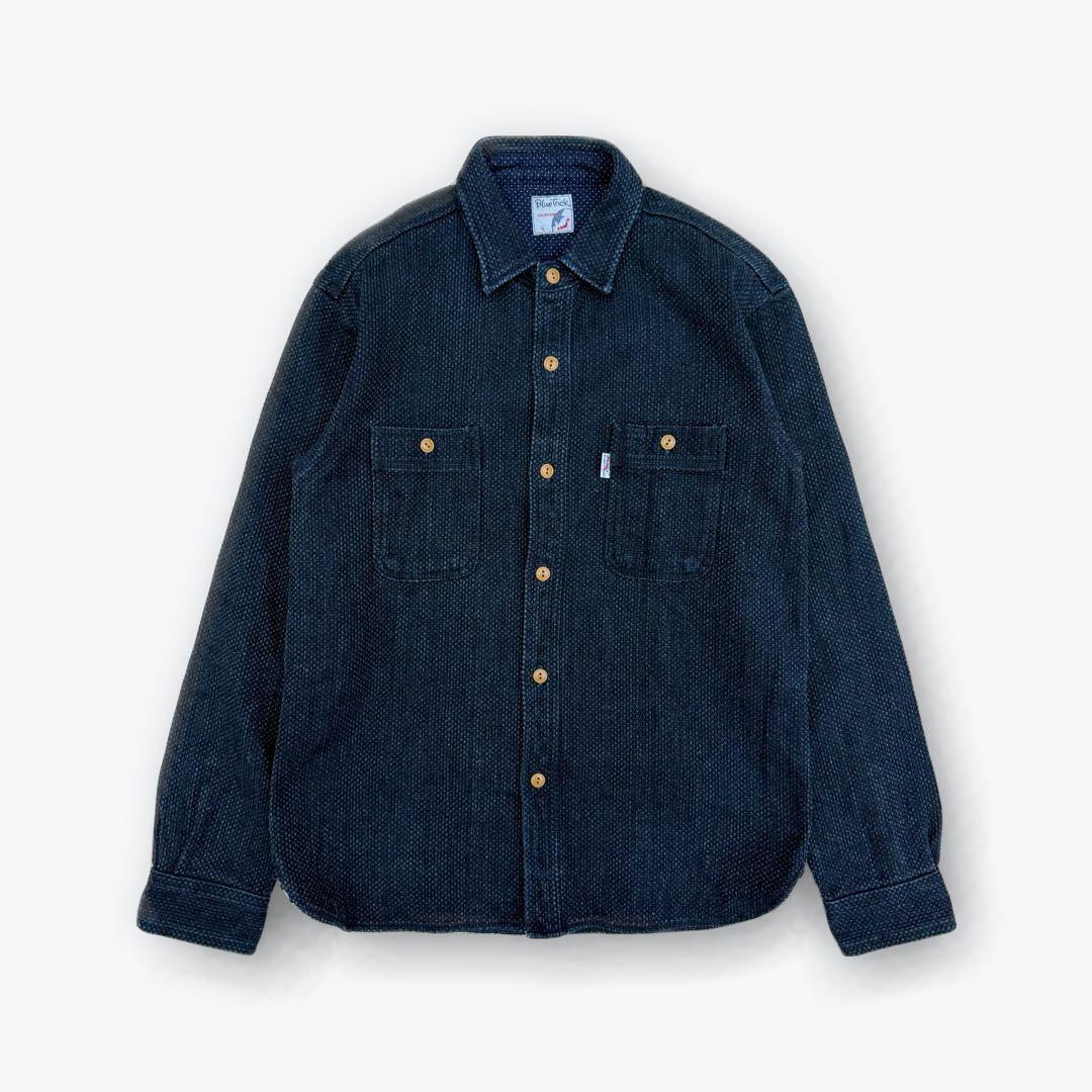 トップス Blue Trick / Sashiko Indigo Work Shirt 4