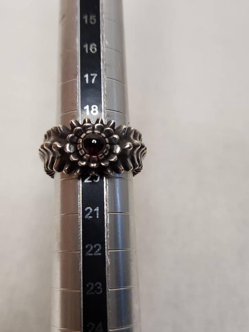 JAP工房 一馬 生命のリング ガーネット 19号程度(画像参照) 15.89ｇ