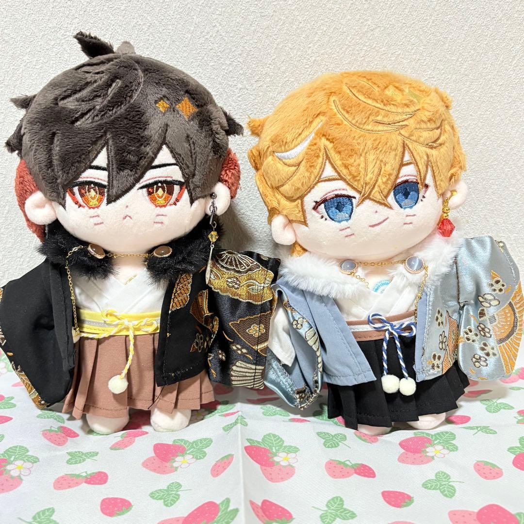 原神 omodoki 中国 20cm ぬいぐるみ 和服 鍾離 タルタリヤ