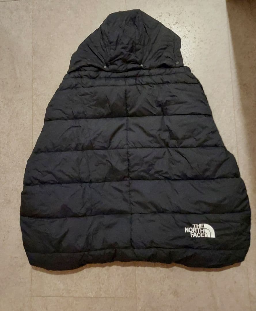 ベビー シェルブランケット ノースフェイス　ベビーカー　抱っこ紐　黒　ブラック