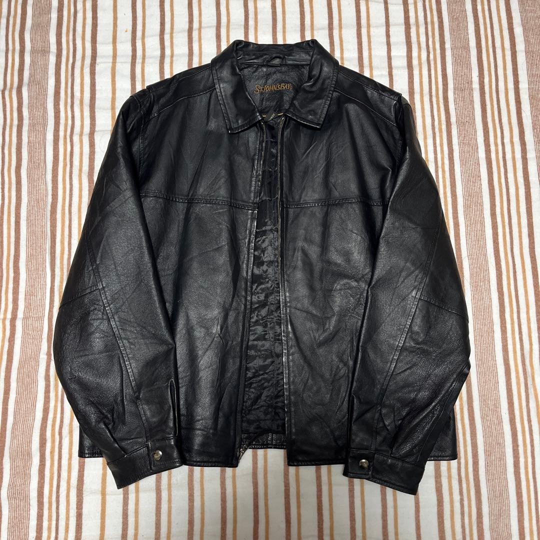 90s ST JOHN'S BAY セントジョンズベイ レザー