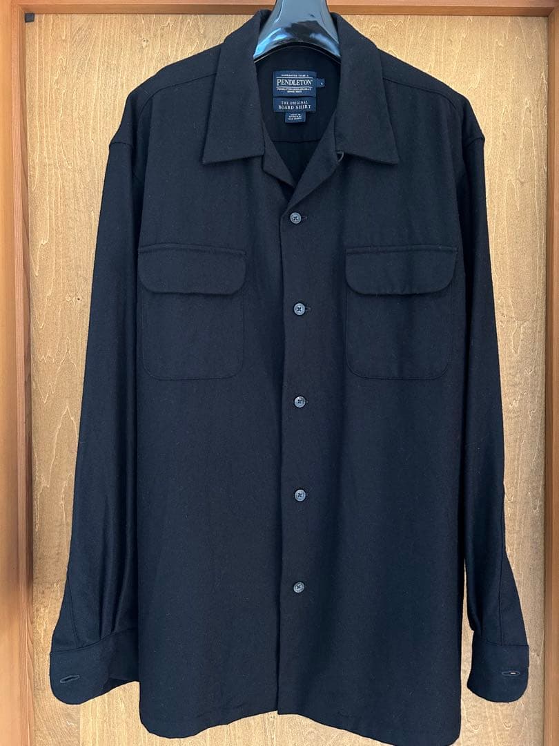 m*x様 極美品 PENDLETON BOARD SHIRT L ブラック 単色 PENDLETON PLAIN BOARD SHIRT BLACK (SIZE. X LARGE) MADE IN MEXICO