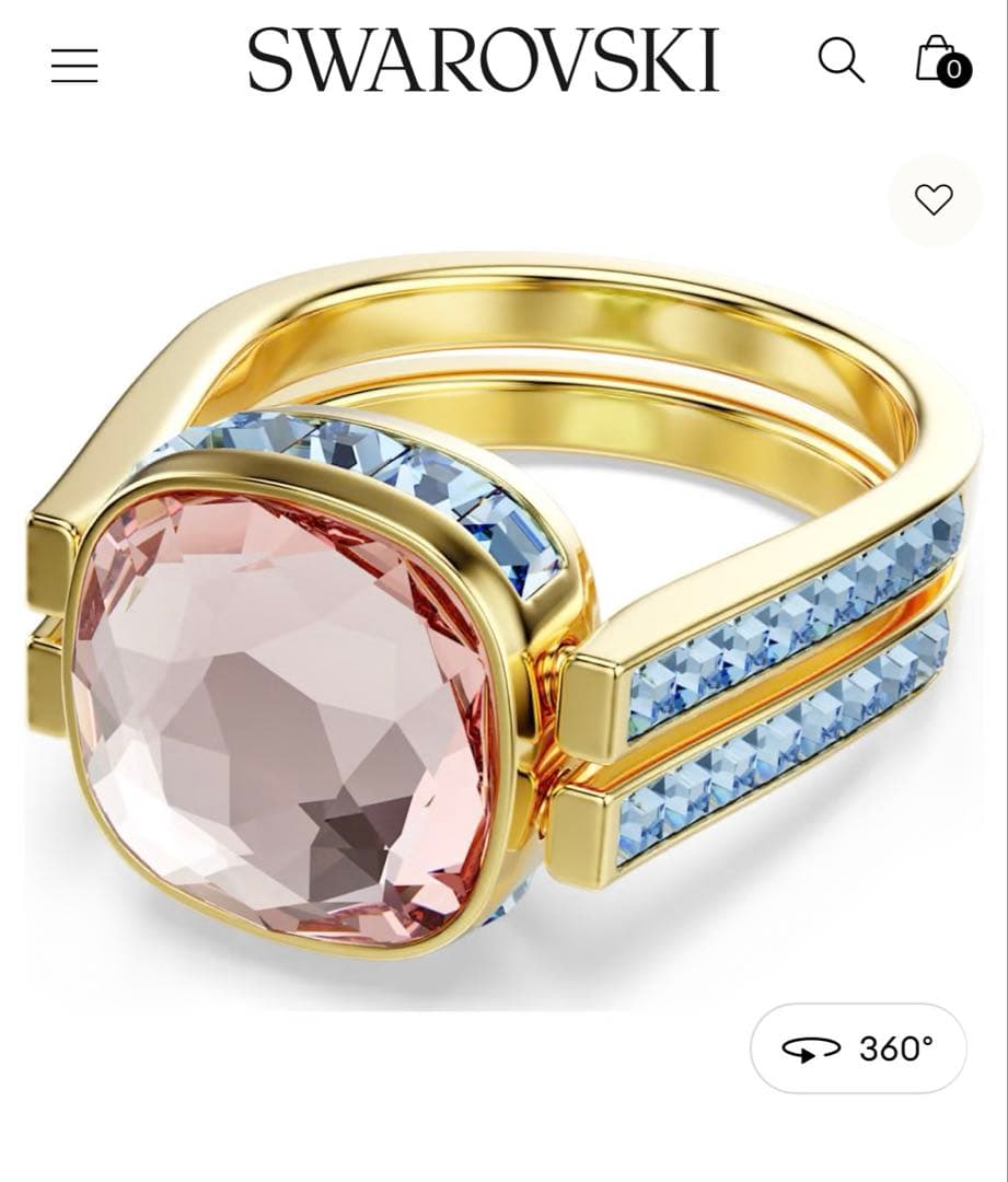 【クロミン】スワロフスキー Chroma リング