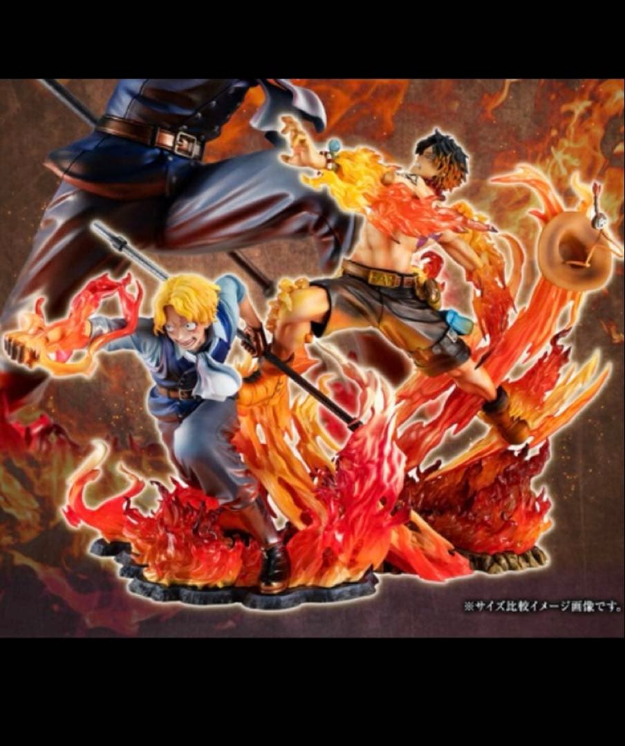 【美品】ワンピース POP エース15th LIMITED サボ　火拳継承