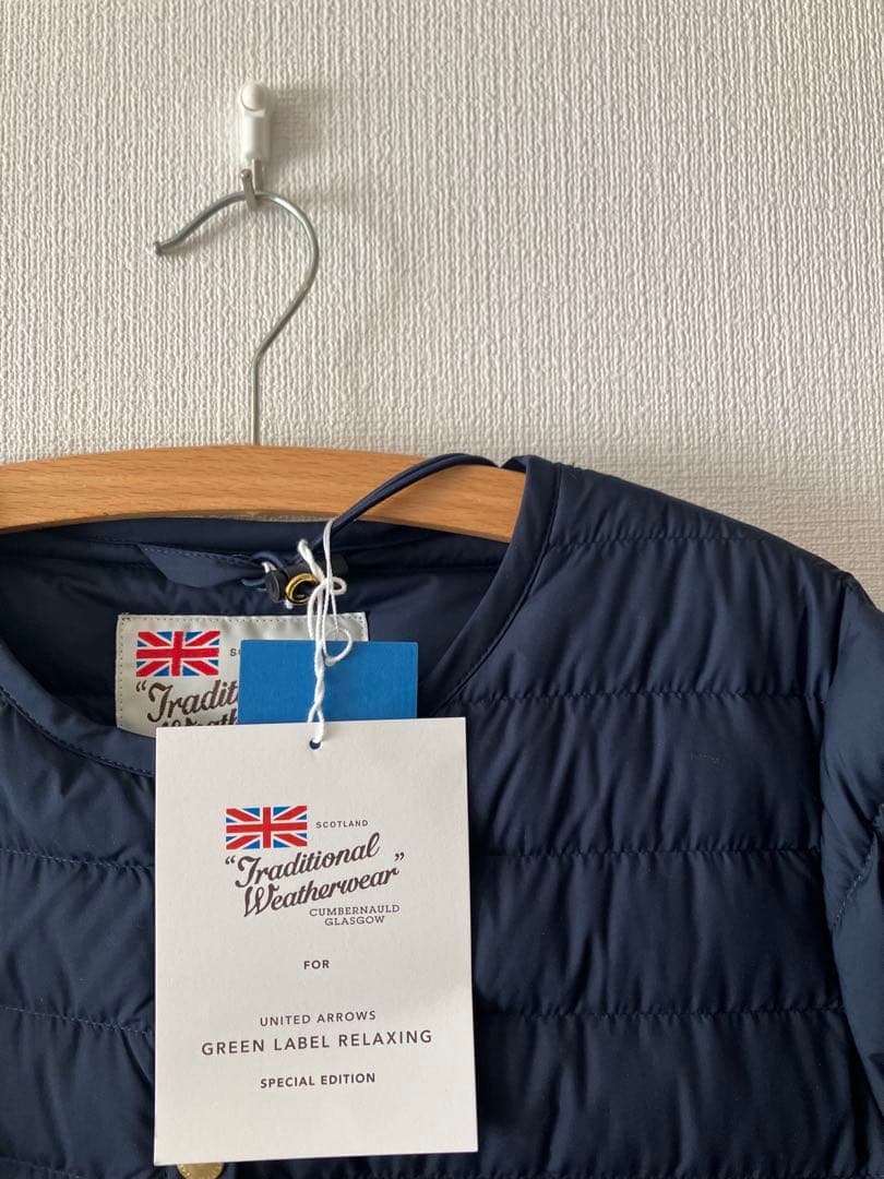 新品 グリーンレーベル 別注 アークリー キルティング ロングダウン