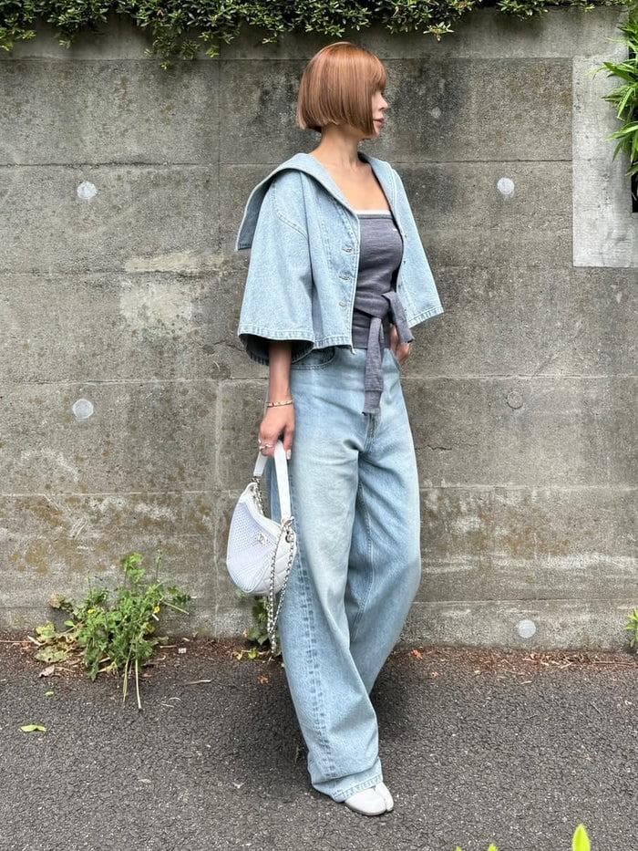 cygne / カーヴィーデニム Rem 1サイズ ブルー カーヴィーデニム Rem｜Cygne(シーニュ) 公式サイト