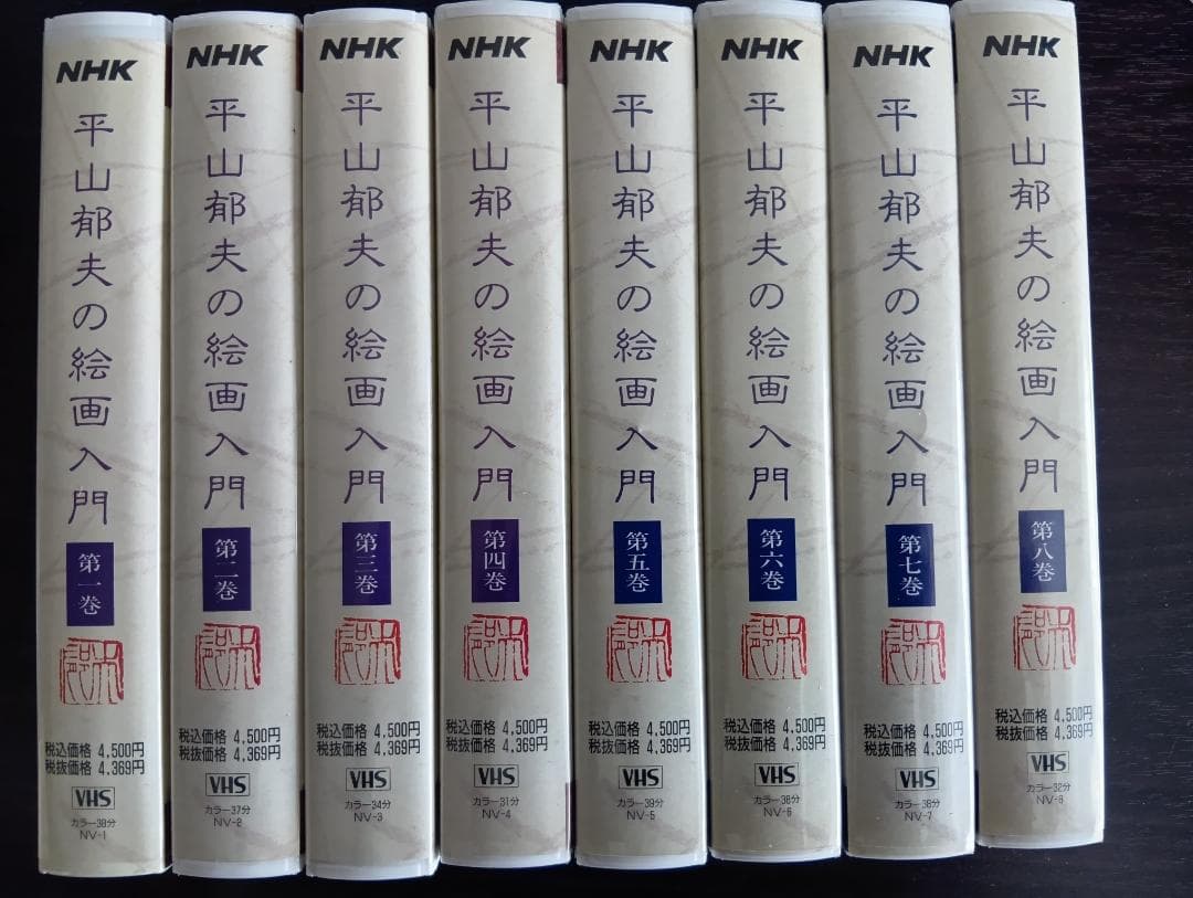 NHK 平山郁夫の絵画入門　ビデオ全８巻セット