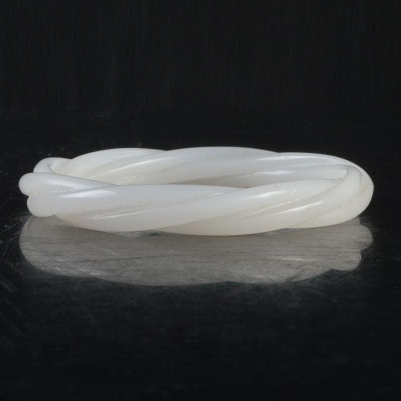 中国 玉石白玉彫刻 玉器 環 装飾品 V 9278E - メルカリ