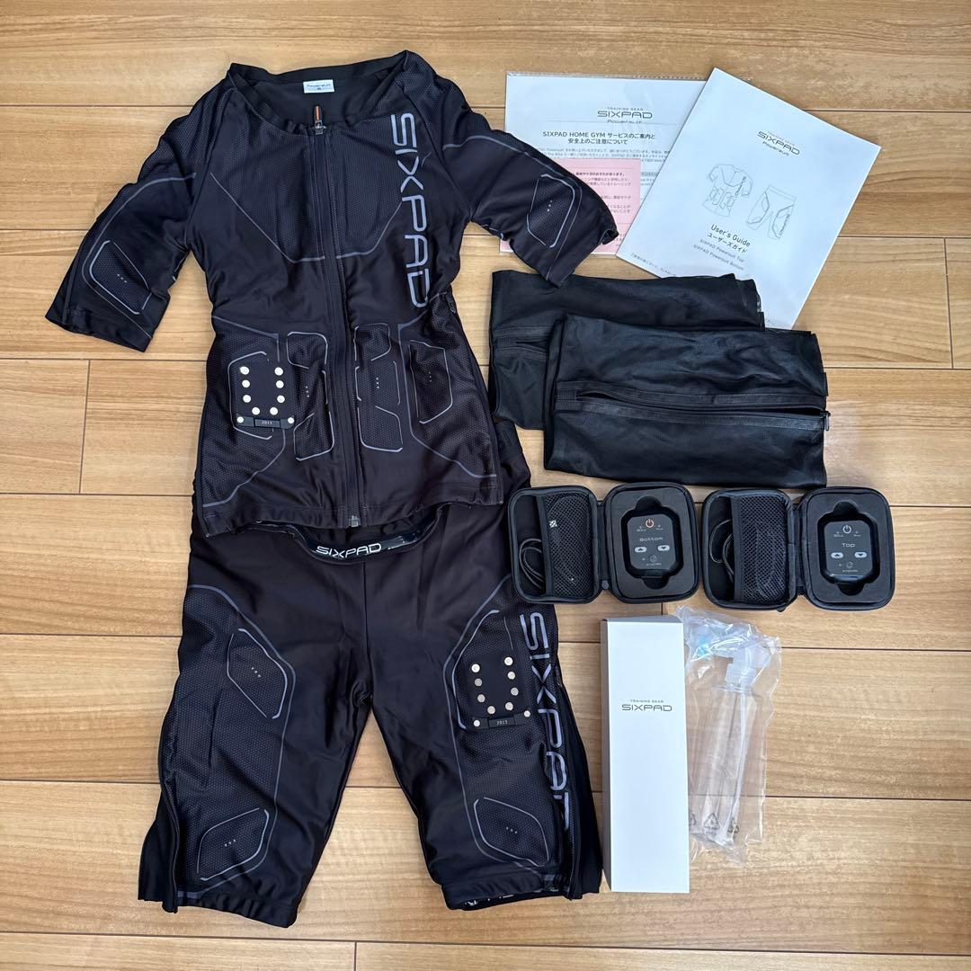 SIXPAD Powersuit Top SサイズBottom Lサイズセット シックスパッド パワースーツ トップ＆ボトム(Power Suit Top＆Bottom