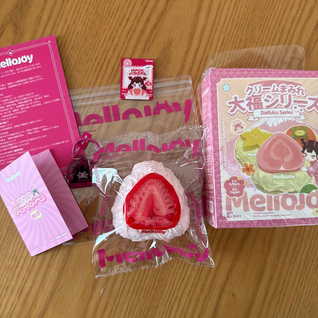 Mellojoy メロジョイ　スクイーズ　クリーム大福　いちご メロジョイ Mellojoy スクイーズ 大福 いちご｜Yahoo!フリマ（旧PayPay